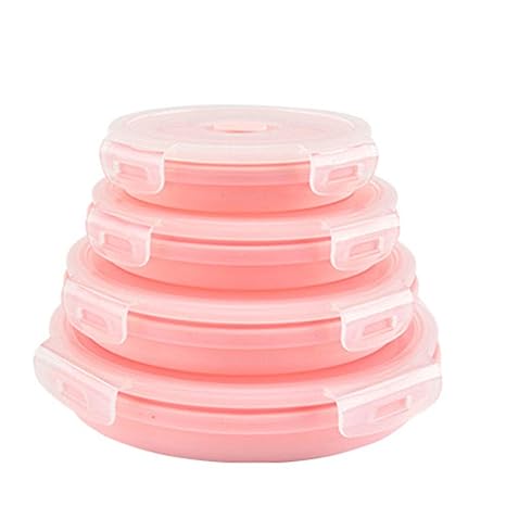 BAOXIANHE Organizador Cocina Nevera Silicona Plegable Fiambrera ...