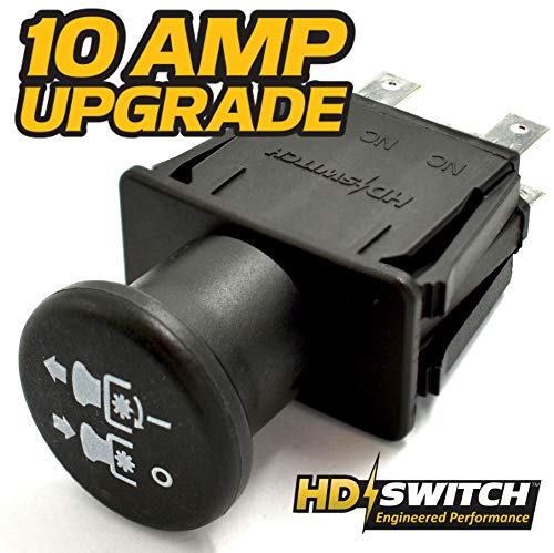 HD Switch Blade Clutch PTO Switch Replaces Cub Cadet MTD Troy-Bilt 925-04174 - RZT42 - RZT50 - RZT54 - Free 10 AMP Upgrade