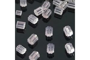 MAZOLIY Earring Backs for Sensitive Ears, 200pcs Silicone Clear for Studs Earring Hooks Hypo-allergenic Earring Stoppers Jewelry Accessories