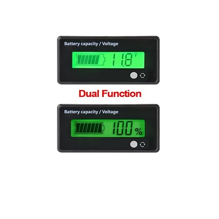 Digital-Batterie-Prüfvorrichtung-Spannungs-Meter,12V / 24V / 36V / 48V LCD Blei-Säure Batterie-Kapazitäts-Prüfvorrichtung, 3.