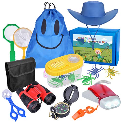 Outdoor Explorer Kit - Adventure Bug Catcher Kit for Kids Nature Exploration Gift Toys for 3, 4, 5, 6 -10 Year Old Boys Camping, Hiking