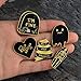 Romanticworks Enamel Lapel Pin Set Badge Pins Women Girls Backpacks Jackets (P - 5 Pack)
