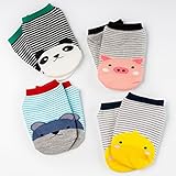 Laluna Baby Kids Toddler Anti Slip Skid Cotton No Show Socks