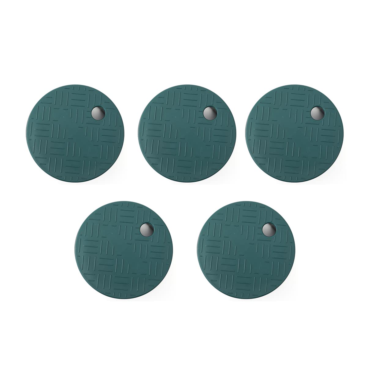 EDIONS 5 Pack Valve Box Cover, ID 5.5" OD 6" Universal Round Valve Box Cover Lid Replacement for Sprinkler System Irrigation Circular Valve Box- Green