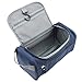 TravelMore Hanging Travel Toiletry Bag Organizer & Dopp Kit for Travel Accessories Toiletries Shaving & Makeup (Black & Blue)