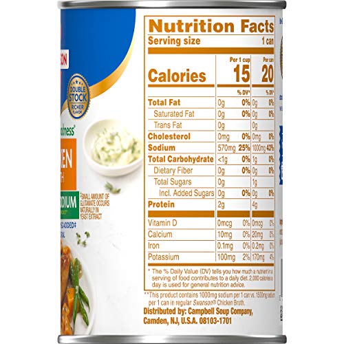 SWANSON NATURAL GOODNESS CHICKEN BROTH, 14.5 OZ. CAN