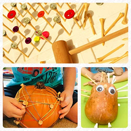 image for KIHACO Hammering And Pounding Toys For Toddlers Include 1 Wood Hammer 