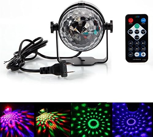 YMXING Disco Lights Disco Ball Dj Lights Party Lights Xmas 3W 7colors Sound Activated Strobe Light Disco Party Lights Show for Christmas Party Stage Home Holiday DJ Karaoke Wedding Outdoor with Remote