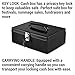 Master Lock 7113D Cash Box with Money Tray and Key Lock, 1 Pack, Black