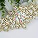 ShiDianYi Bridal Wedding Dress Sash Belt Applique with AB Stone Belt Waist Decoration Rhinestone Sash