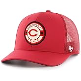 47 Brand MLB Unisex Baseball Team Color Primary Logo Berm Trucker Adjustable Mesh Snapback Hat Adult