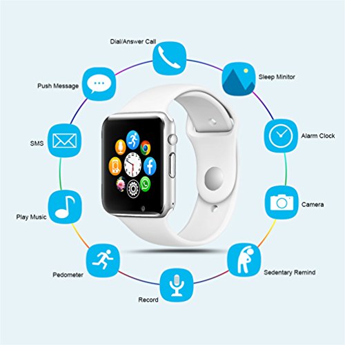 image for Smart Watches,SUNETLINK Anti-lost Touch Screen Bluetooth Smart Watch w