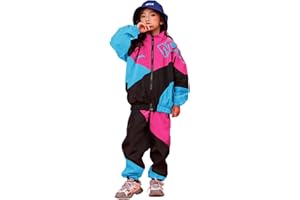 LOLANTA Boys' Girls' Color Block Jacket Active Pants Sets Dance Clothes Tracksuit Unisex