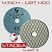 Stadea DPPD04SPRA400G1P Dry Concrete Diamond Polishing Pad for Concrete Stone Granite Travertine Marble Glass Polishing with Grit 400
