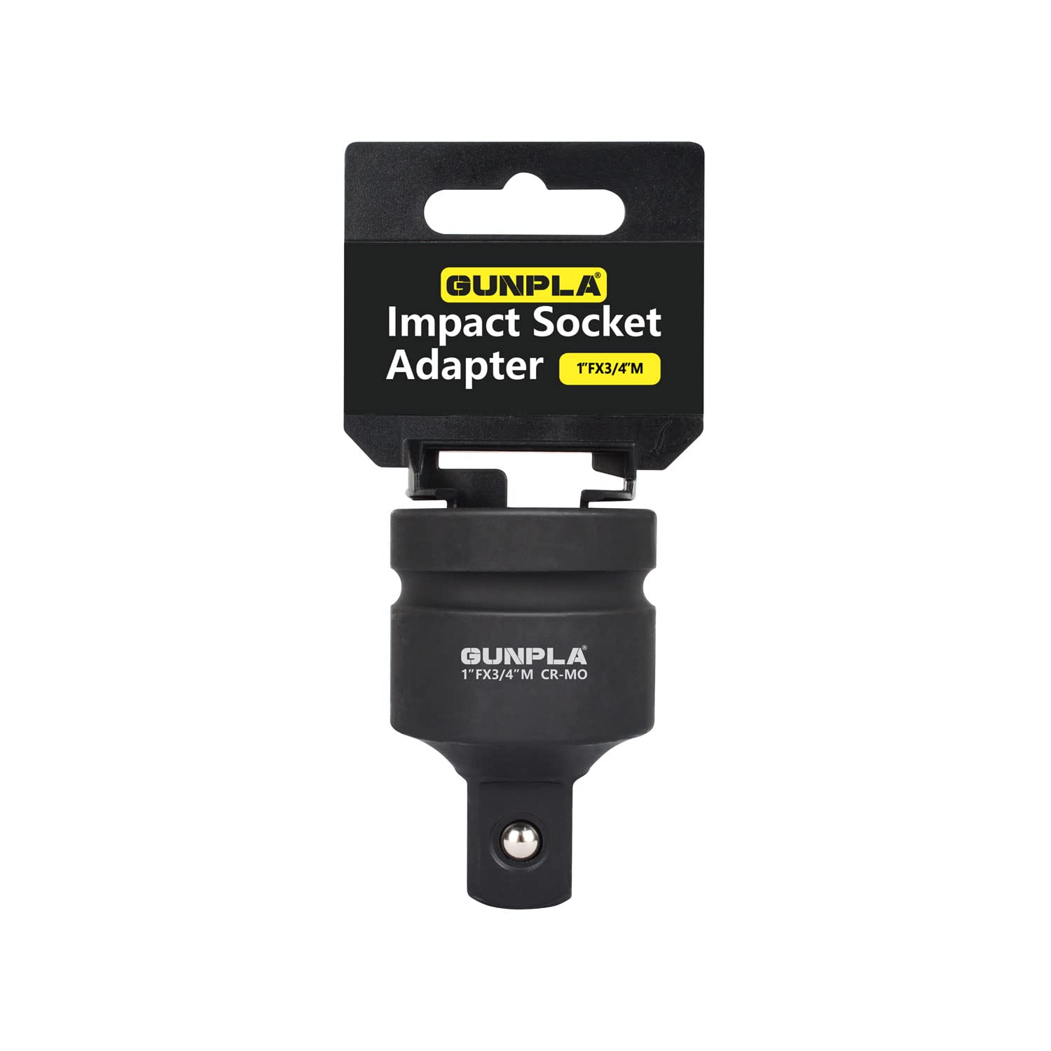 GUNPLA Impact Socket Adapter Chrome Molybdenum Steel 1 Inch Square Drive Female 3/4 Inch Drive Male, Ball Detent End Adapters for Wrenches, Breaker Bars Ratchets