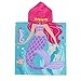 PERYOUN Child 100% Cotton Hooded Towel 24 x 48 inches (Mermaid)