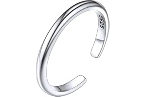 ChicSilver Toe Rings for Women Sterling Silver Toe Ring Hypoallergenic Adjustable Open Rings for Women (With Gift Box)