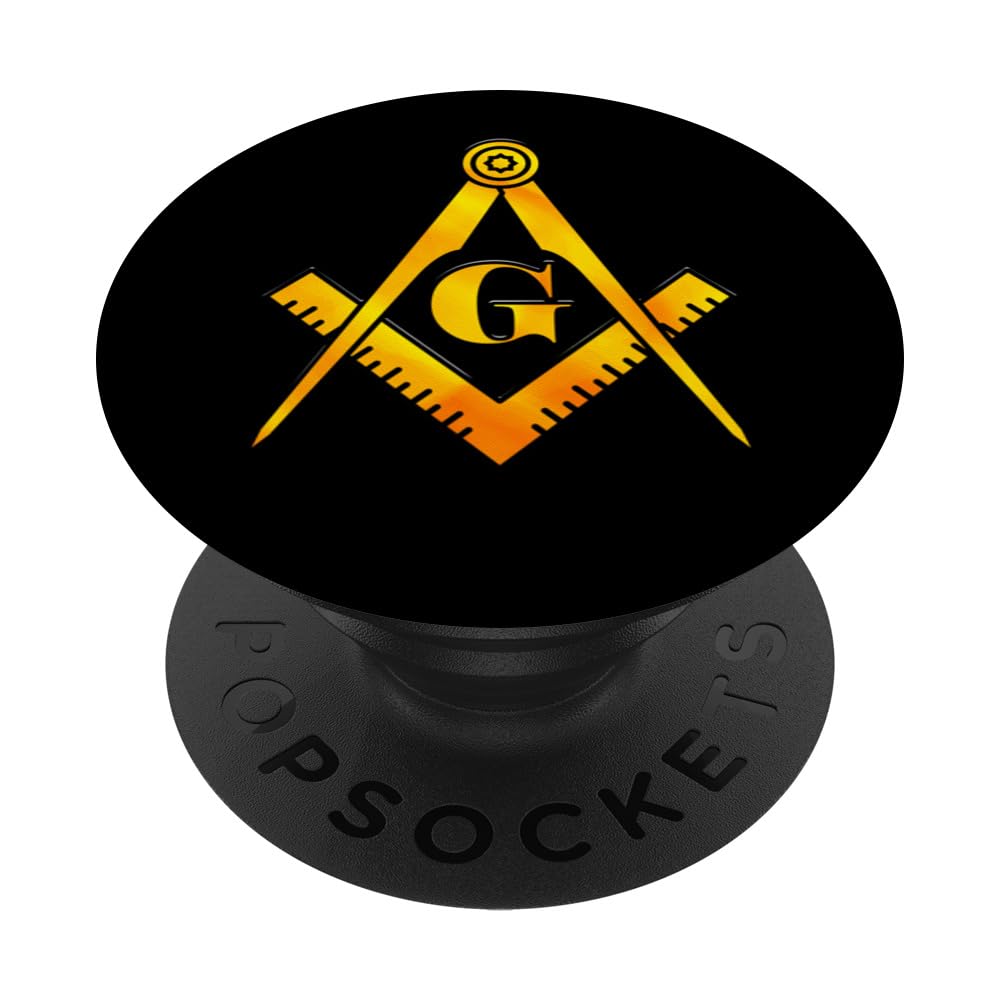 Masonic Shirt for Lodge, Square & Compass Symbol, Mason PopSockets Swappable PopGrip