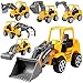 edited Mini Inertia Engineering Vehicle Excavator Model Toys Set