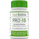 Hyperbiotics PRO-15 Probiotics - 60 Daily Time Release Pearls - 15x More Effective than Probiotic Capsules with Patented Delivery Technology - Easy to Swallow Probiotic Supplement