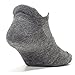 Feetures High Performance Max Cushion Ankle Sock - No Show Socks for Women & Men with Heel Tab - Heather Gray, XL (1 Pair)