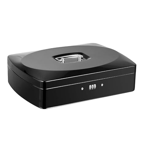 Amazon 八番屋 スチール収納ボックス ミニ金庫 手提げ金庫 手提げ