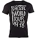 Diesel Men's T-Barn T-Shirt Black Large