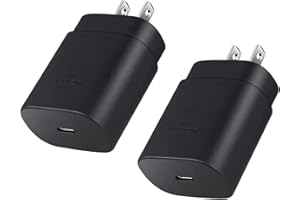 ALIMU USB C Charger Block, 25W USBC Fast Charging for iPhone 16 15 14 13 Pro Max Samsung Galaxy S25/S24 Ultra/S23/S22/S21/S20/Z Fold/Note20, Type C Adapter Wall Charger Plug, 2 Pack