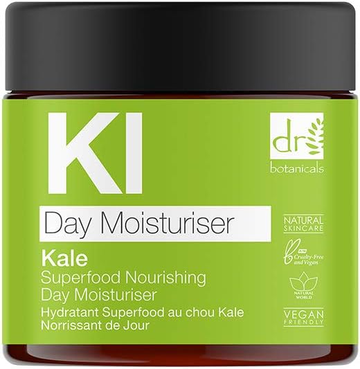 Dr Botanicals Apothecary Superfood Nourishing Day Moisturiser with Kale, Cocoa butter, Vitamins. Promotes Collages - Image 3