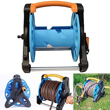 Liamostee Gartenschlauch-Aufroller Ständer Wasserrohr-Aufbewahrungstasche Wagenhalter Halterung für 35 m Schlauch 1/2 Zoll