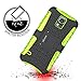 ykooe Phone Case for Samsung Galaxy S5 Case, (Armor Series) Galaxy S5 New Dual Layer Shockproof Case Silicone Phone Protective Cover with Kickstand for Samsung Galaxy S5 i9600 (Green)