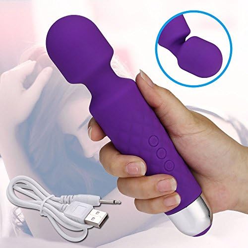 Wired Powerful Handheld Wand Massager with More Speeds, Personal Therapy Massager for Sports Recovery, Muscle Aches,Body Pain-Color is Pink