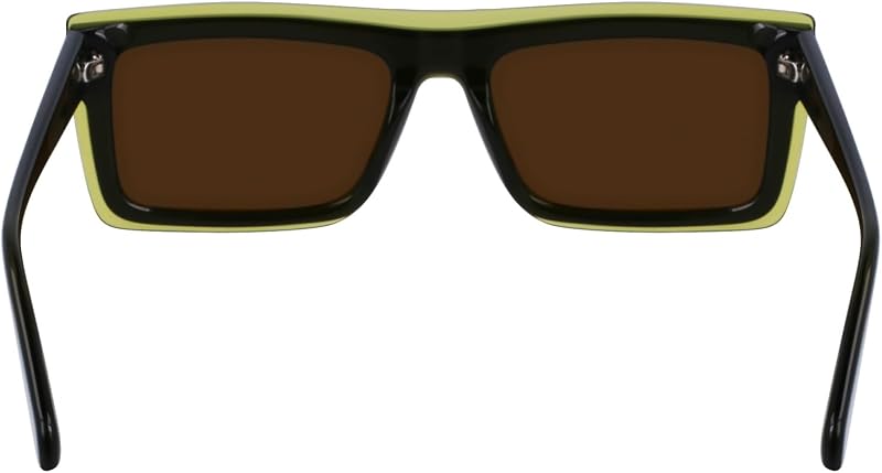 Unisex Adult Sunglasses CKJ23657S - Lime with Solid Olive Lens