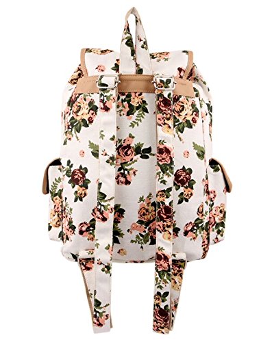 crafts my dream women's backpack handbags beige rose print cmd176