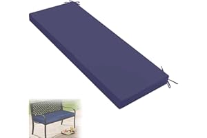 Bench Cushion for Outdoor Furniture, 40/48/36/59 x 16/18/20 inch, 2inch Thickness, Garden Waterproof Patio Swing Cushions for
