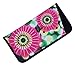 4 Pack Soft Slip In Eyeglass Case For Women, Fun Daisy Design, Color Assortment