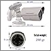12v Security Camera for Outside Home by Ventech (4 Pack) with 24 ir led Day-Night Vision 65ft ir Cut cmos 1000TVL 960h CCTV Video Type Bullet Indoor Outdoor Weatherproof ip66 More Than 700tvl 800tvl