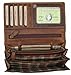 Genuine Leather Wallets for Women Handmade Large Capacity Long ID Card Holder Organizer Ladies Clutch Wallet brown Tokyo  