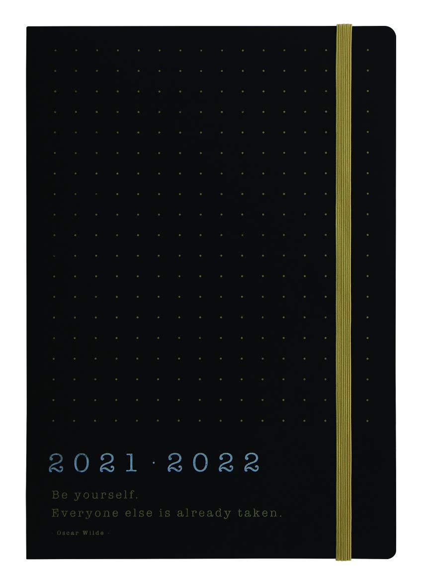 LETTS Eco Writers A5 Academic 21.22 Week to View Diary - Black Kraft