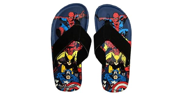 marvel flip flops mens