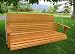 5' Cedar Porch Swing W/stained Finish, Amish Crafted - Includes Chain & Springs