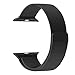 Watch Band, Milanese Loop Stainless Steel Replacement Iwatch Band For   Watch Band 42mm Series 1&2 (Black)