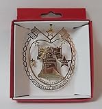 Philadelphia Pennsylvania Brass City State Christmas ORNAMENT Liberty Bell Souvenir Gift