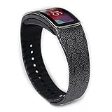 Moretek Replacement Band for Samsung Gear Fit Wristband SM-R350 (Black Yun)