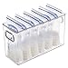 mDesign Baby Food Organizer Bin for Breast Milk Storage Bags/Formula - Pack of 4, 10