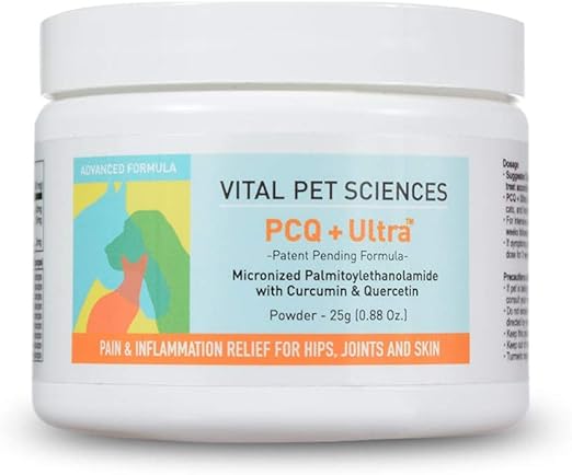 Amazon Com Vital Pet Sciences Pcq Ultra Fast Acting Solution For Pain Allergies And Inflammation In Dogs All Natural And Clinically Tested Pet Supplies