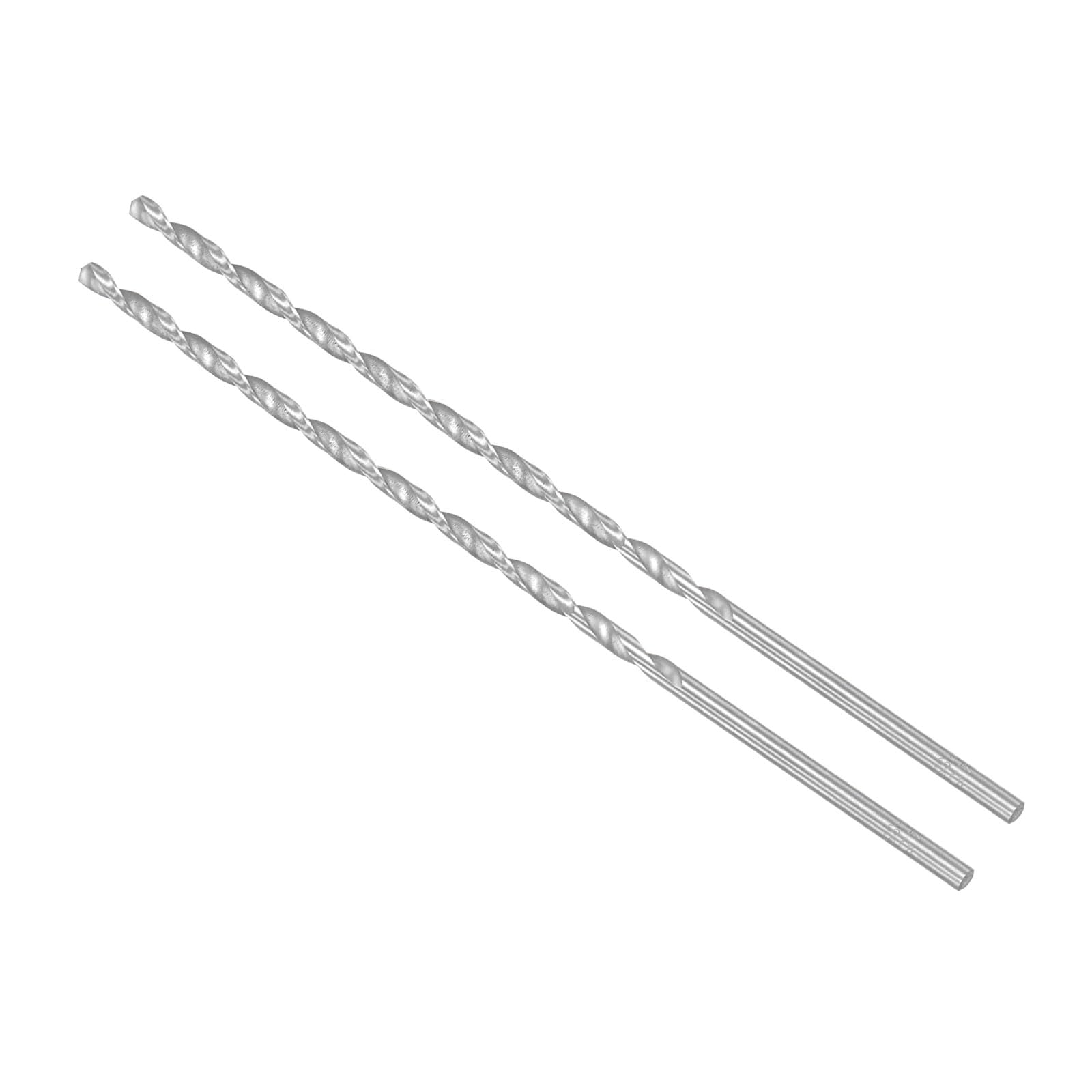 CoCud Extra Long High Speed Steel Twist Drill Bits, 4.5mm Diameter 300mm Length, Straight Twist Jobber Drill Bit - (Applications: for Metal Woodwork Plastic Aluminum), 2-Pieces โ image 1