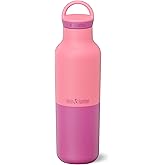 Klean Kanteen Rise Classic Insulated Water Bottle - Keep Drinks Cold for 65 Hours - Stainless Steel - Insulated Water Bottle - Leak & Sweat-Proof - Arch Loop Cap - 20 oz - Pink Lemonade