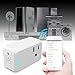 Mini Smart Plug 2 Pack Compatible with Alexa Echo Google Home IFTTT,no Hub Required,Wifi enabled Smart Socket Control your Devices from Anywhere,Occupies Only One Socket