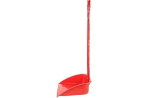 ibasenice Detachable Upright Dustpan with Long Handle Wear-resistant Practical Floor Sweeper for Indoor
